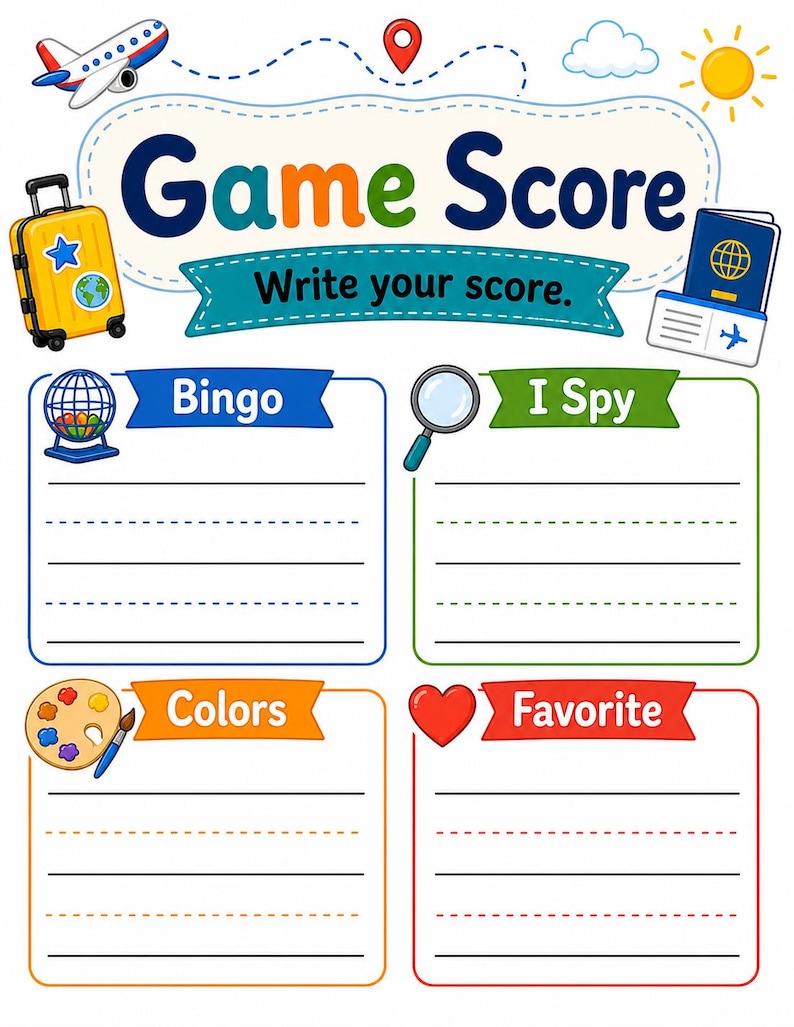 Travel Games Mini Book | Travel Games for Kids | Printable PDF | Digital Download image 7