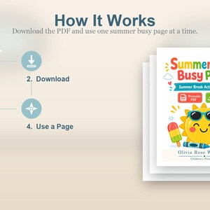 Summer Break Busy Pages | Summer Break Activities for Kids | Printable PDF | Digital Download image 8