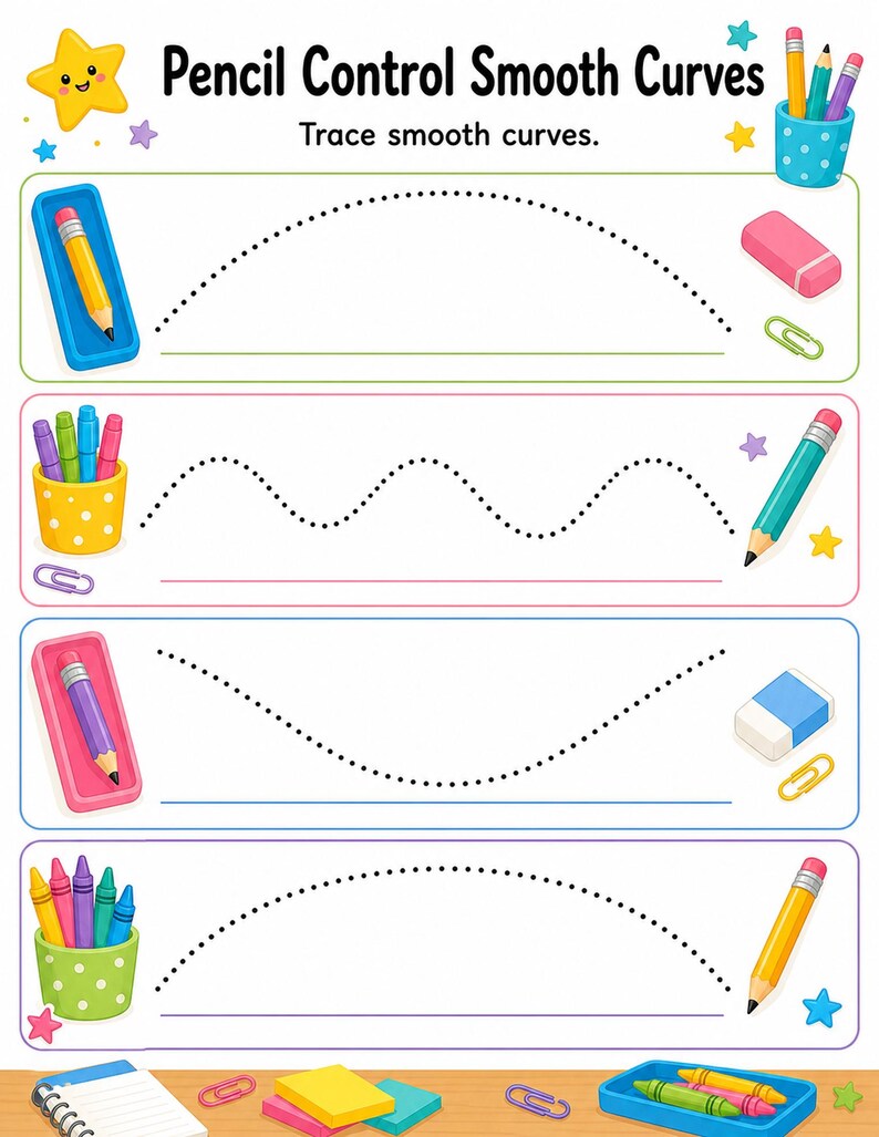 Pencil Control Workshop | Pencil Control Worksheets | Printable PDF | Digital Download image 5