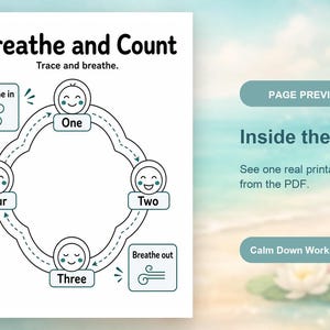 Gentle Calm Down Pages | Calm Down Worksheets | Printable PDF | Digital Download image 10
