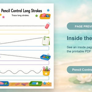 Pencil Control Workshop | Pencil Control Worksheets | Printable PDF | Digital Download image 10