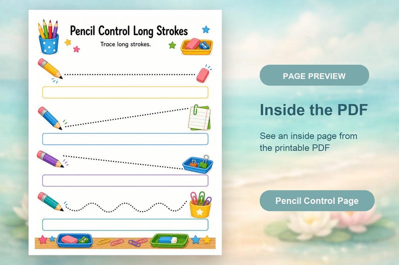 Pencil Control Workshop | Pencil Control Worksheets | Printable PDF | Digital Download image 10