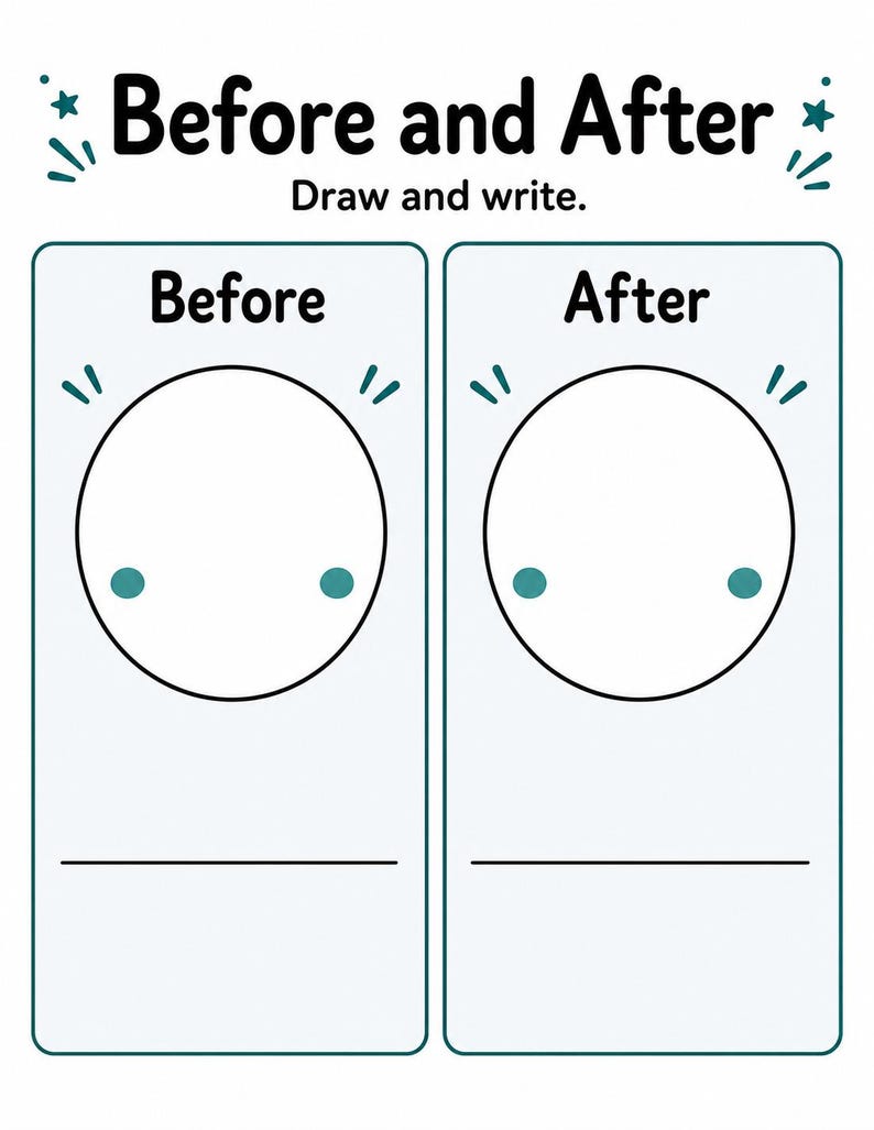 Gentle Calm Down Pages | Calm Down Worksheets | Printable PDF | Digital Download image 6