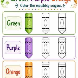 Crayon Color Crew | Color Worksheets | Printable PDF | Digital Download image 4