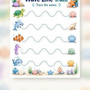 Starfish Fine Motor Lines | Fine Motor Skills Worksheets | Printable PDF | Digital Download image 9