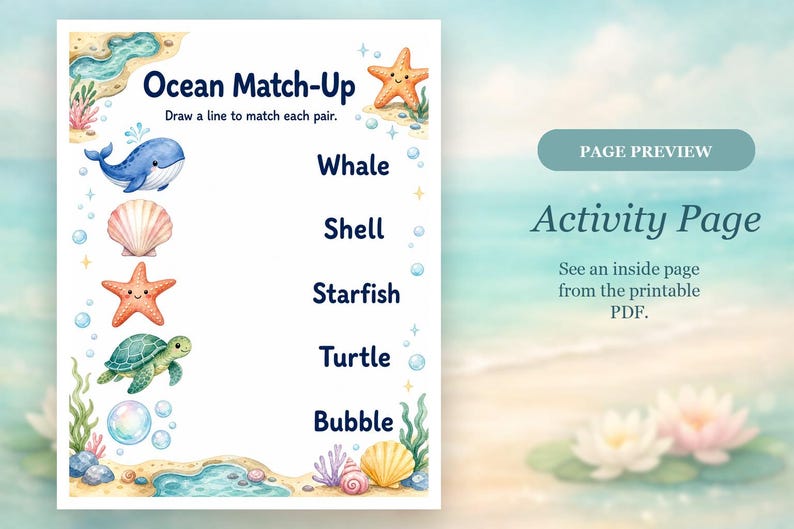 Starfish Activity Cove | Kids Activity Sheets | Printable PDF | Digital Download image 10
