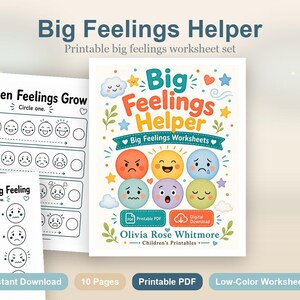 Guia para Lidar com Emoções Intensas | Folhas de Atividades sobre Emoções Intensas | PDF para Imprimir | Download Digital imagem 2