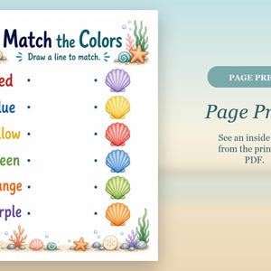 Ocean Color Splash | Color Worksheets | Printable PDF | Digital Download image 10