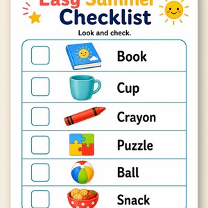Gemakkelijke zomerpretpagina's | Gemakkelijke zomeractiviteiten voor kinderen | Afdrukbare pdf | Digitale download afbeelding 9