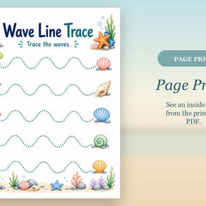 Starfish Fine Motor Lines | Fine Motor Skills Worksheets | Printable PDF | Digital Download image 10