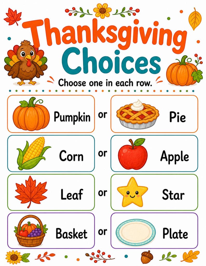 Thankful Turkey Activity Pages | Thanksgiving Activity Sheets | Printable PDF | Digital Download image 6