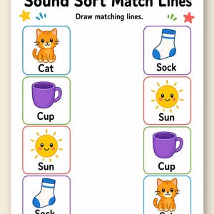 Beginning Sound Sorting Mats | Beginning Sounds Worksheets | Printable PDF | Digital Download image 9