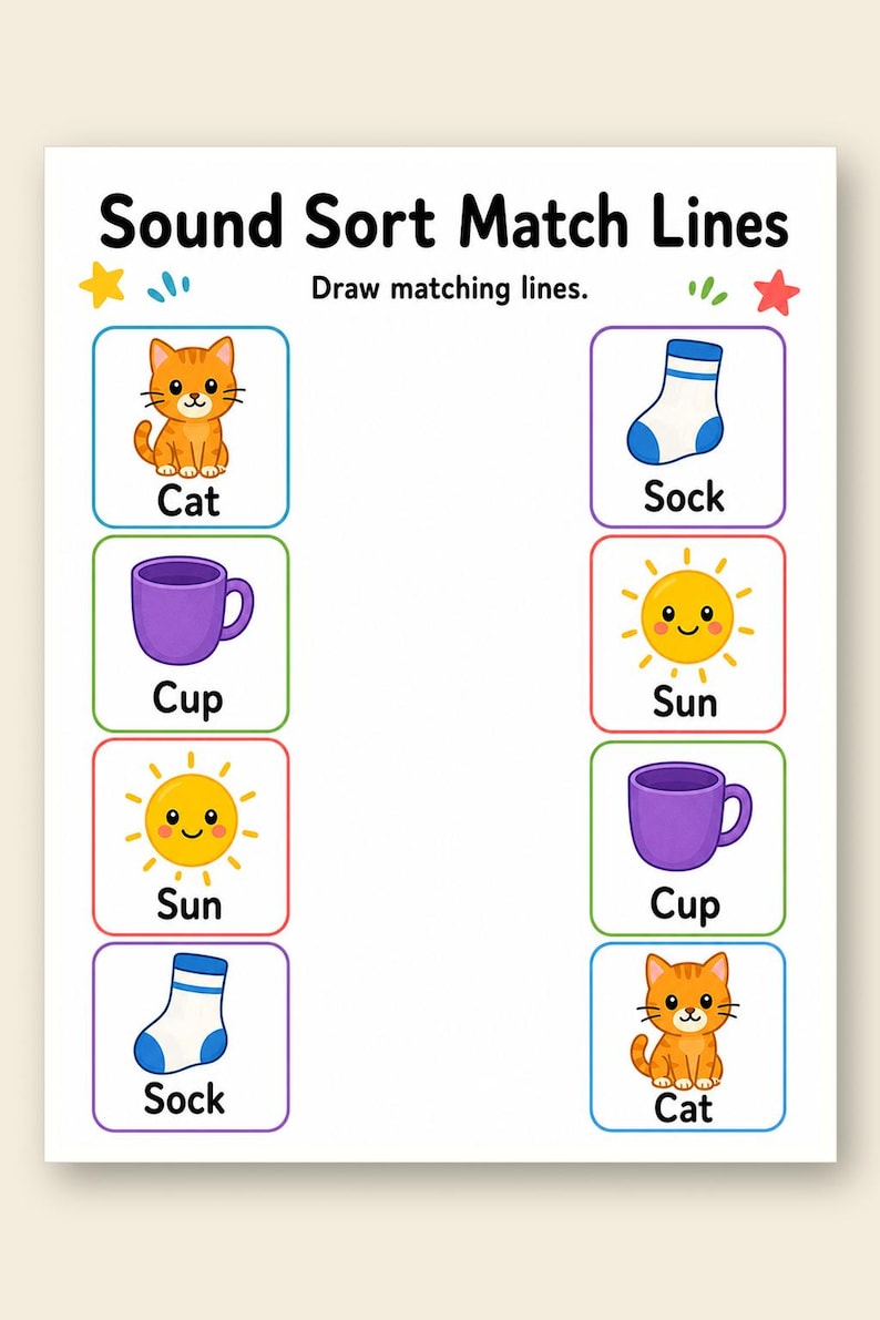 Beginning Sound Sorting Mats | Beginning Sounds Worksheets | Printable PDF | Digital Download image 9