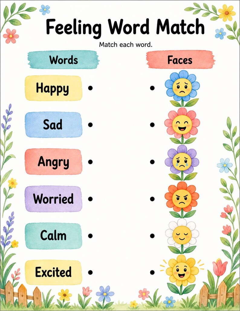 Giardino del Controllo delle Emozioni / Controllo delle Emozioni / PDF stampabile / Download digitale immagine 5