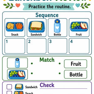 Pranzo al sacco pronto / Lista di controllo per il pranzo al sacco / PDF stampabile / Download digitale immagine 7
