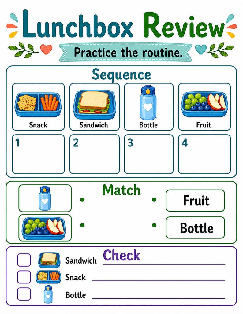 Pranzo al sacco pronto / Lista di controllo per il pranzo al sacco / PDF stampabile / Download digitale immagine 7