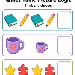 Quiet Table Puzzles | Druckbare besetzten Seiten | Druckbare PDF | Digitaler Download Bild 7