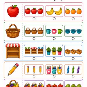 Classify And Sort Market | Classification Worksheets | Printable PDF | Digital Download image 4