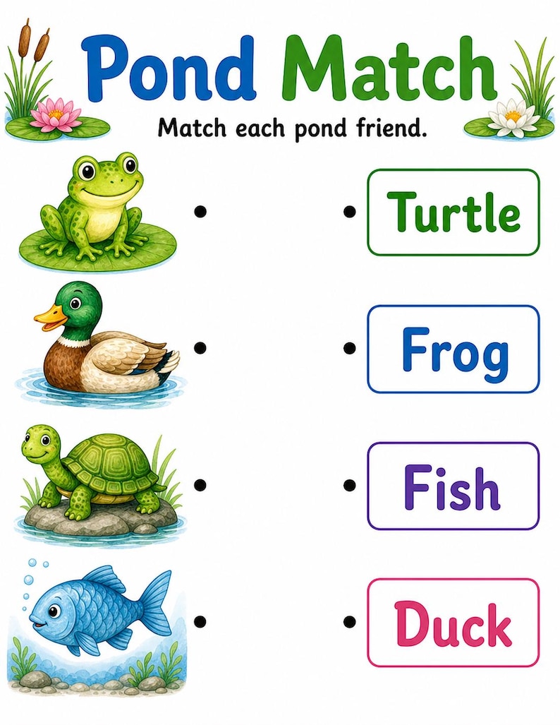 Pond Life Explorer | Pond Life Worksheets | Printable PDF | Digital Download image 4