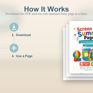 Screen Free Summer Pages | Screen Free Activities for Kids | Printable PDF | Digital Download image 8