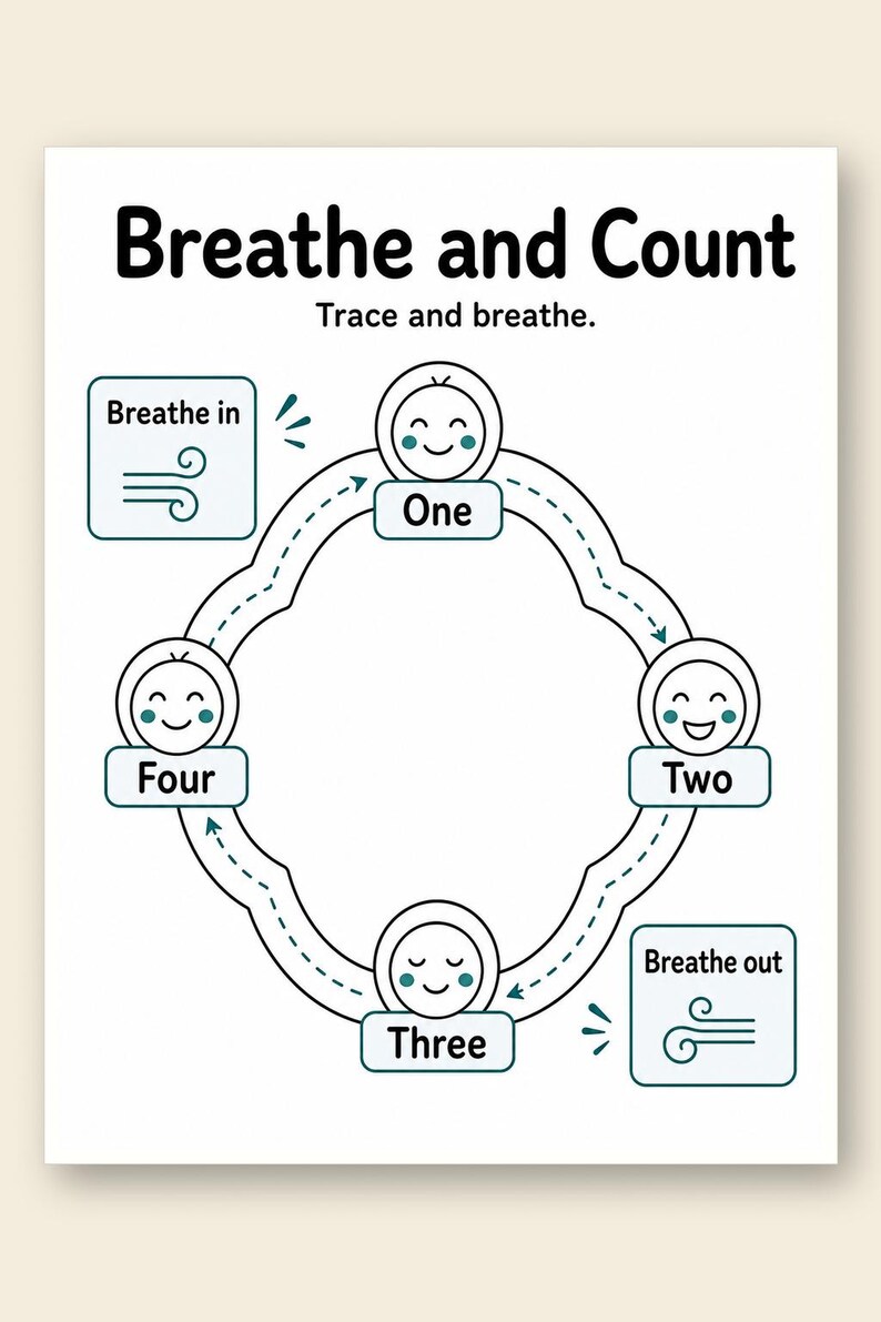 Gentle Calm Down Pages | Calm Down Worksheets | Printable PDF | Digital Download image 9