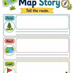 Map Adventure Skills | Map Skills Worksheets | Printable PDF | Digital Download image 7