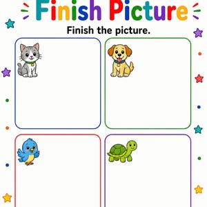 Directed Drawing Animals | Directed Drawing for Kids | Printable PDF | Digital Download image 4