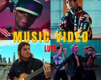 70 Music Video LUTs | Cinematic Color Grading LUT Pack for Professional Music Videos | DaVinci, Premiere, Final Cut Pro, CapCut