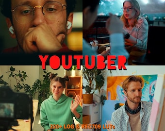 220+ Cinematic LUTs Bundle | Log & Rec709 Video Color Grading | Youtube and Content Creators