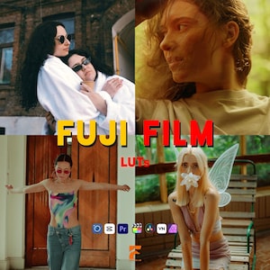 70 Fujifilm Film Emulation LUTs | Vintage Color Grading, Film Tones, Classic Aesthetic | DaVinci, Premiere, CapCut, Final Cut