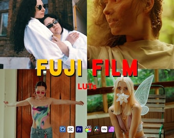 70 Fujifilm Film Emulation LUTs | Vintage Color Grading, Film Tones, Classic Aesthetic | DaVinci, Premiere, CapCut, Final Cut