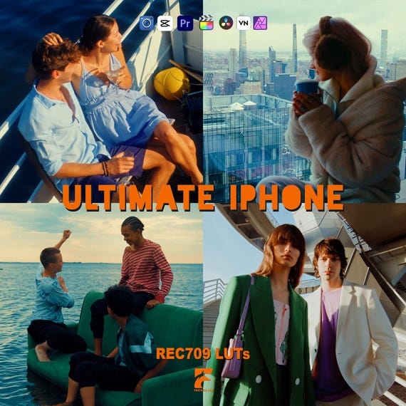 100 Best iPhone LUTs Bundle | Cinematic Mobile Colors, Clean Aesthetic, Professional Color Grading | Blackmagic, CapCut, DaVinci, Premiere