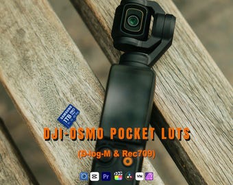 DJI D-Log-M LUTs for Osmo Pocket V.2 | Cinematic Color Grading LUT Pack (D-Log-M & Rec709) | Professional DJI LUTs