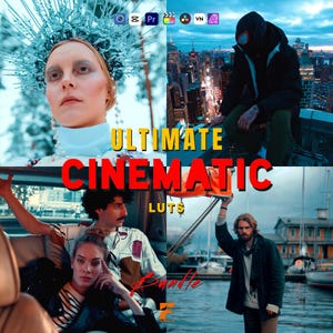 250 Ultimate Cinematic LUTs Bundle | Cinematic & Moody Tones, Professional Color Grading, Film Looks | DaVinci, Premiere, BlackMagic, CapCut