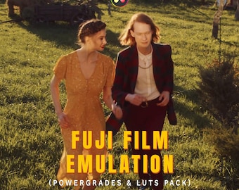 Fuji Film Emulation Power Grades & LUTs | Professional DaVinci Resolve PowerGrades + Film LUT Pack | Cinematic Analog Look