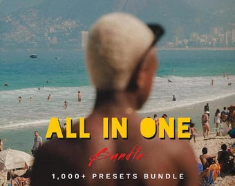 1000+ All in One Lightroom Presets Bundle | Ultimate Preset Pack | Professional Tones, Moody, Cinematic, Portrait, Travel | Mobile & Desktop