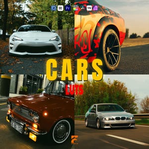 100 Car LUTs | Automotive Cinematic Color Grading LUTs for Car Videos | Professional LUT Pack for DaVinci, Premiere, Final Cut, CapCut