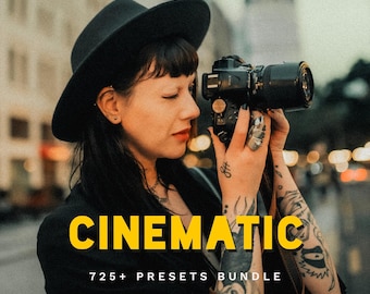 725+ Best Cinematic Lightroom Presets Bundle | Ultimate Film Look, Cinematic and Moody Tones, Professional Color Grading | Mobile & Desktop