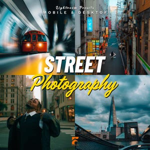 Street Photography Lightroom Presets | Cinematic Urban Looks, Moody, Film inspired | Lightroom Mobile & Desktop
