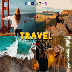 100 Travel LUTs | Cinematic Color Grading for Adventure, Landscape & Vlog Videos, Outdoor | DaVinci, Premiere, Final Cut, CapCut