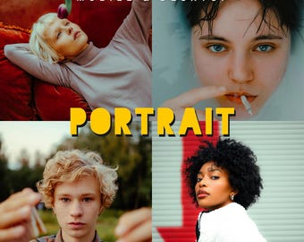 80 Portrait Lightroom Presets | Natural Skin Tones, Cinematic Looks, Professional Edits | Mobile & Desktop