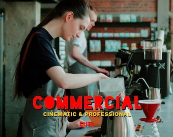 Commercial LUTs for Video Editing | Clean & Professional Video Look | Modern Color Grading for DaVinci, Premiere, Final Cut, Capcut