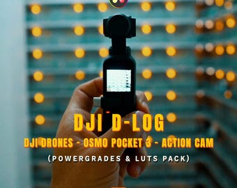 DJI D-Log Power Grades & LUTs for Professional Color Grading in DaVinci | DJI Drones, Osmo Pocket 3, and Action Cam | Cinematic Colors