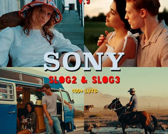 Cinematic Sony S-Log LUTs Bundle V.3 | 100+ Professional Color Grading LUTs for Sony | S-Log2 & S-Log3 LUTs | Filmmakers and YouTubers