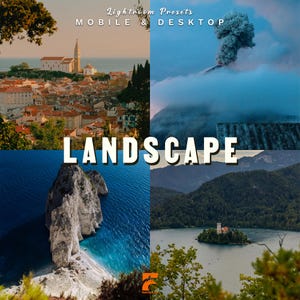 50 Landscape Lightroom Presets | Nature and Adventure Travel Filters for Mobile & Desktop | Moody Mountain and Outdoor Aesthetic