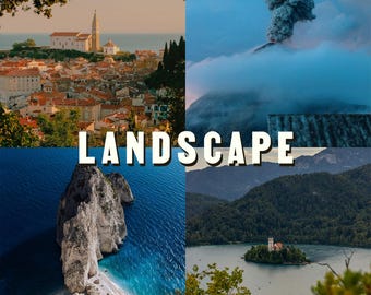 50 Landscape Lightroom Presets | Nature and Adventure Travel Filters for Mobile & Desktop | Moody Mountain and Outdoor Aesthetic