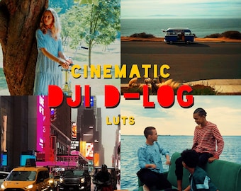 Cinematic DJI D-Log Pack | Professional Color Grading LUTs for DJI Drones & Osmo Cameras | Film Look LUTs for Travel and Aerial Footage