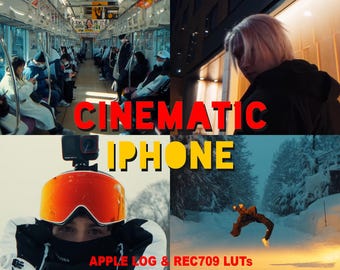 70+ Cinematic iPhone LUTs | Apple Log + Rec709 LUTs | Cinematic & Moody Tones, Professional Color Grading | DaVinci, Premiere, Capcut