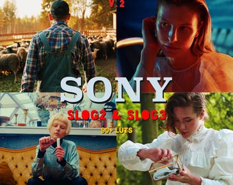 Cinematic Sony S-Log LUTs Bundle V.2 | 90+ Professional Color Grading LUTs for Sony | S-Log2 & S-Log3 LUTs | Filmmakers and YouTubers