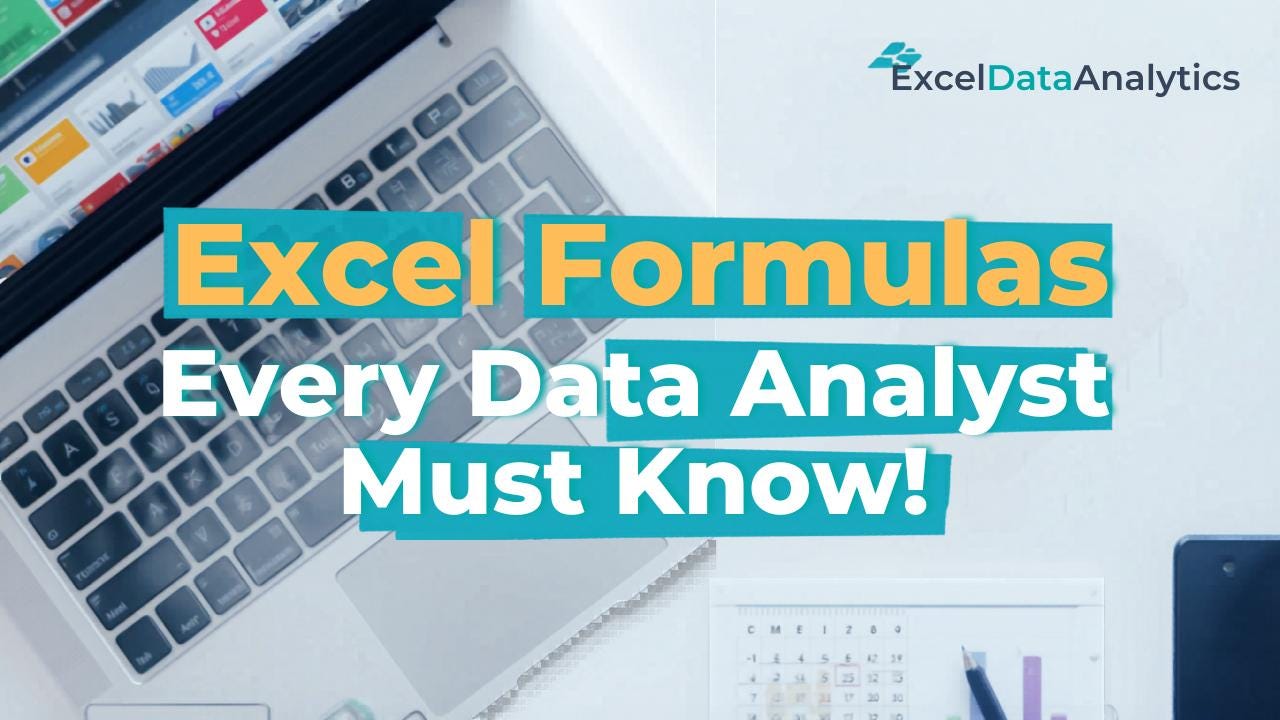 Excel Formulas 2026 Cheat Sheet | Data Analyst Guide | VLOOKUP XLOOKUP ...